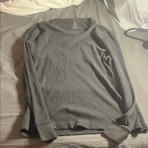 H&M Charcoal Long Sleeve Tee heathered sweater shirt